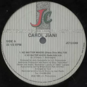 Carol Jiani: No Matter Where