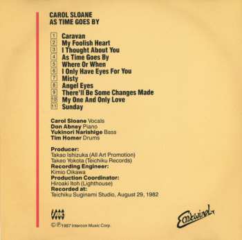 CD Carol Sloane: As Time Goes By