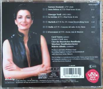 CD Carol Vaness: Carol Vaness Sings Verdi & Donizetti, Dennis O'Neill, Münchener Rundfunkorchester, Chor Des Bayrischen Rundfunks, Roberto Abbado