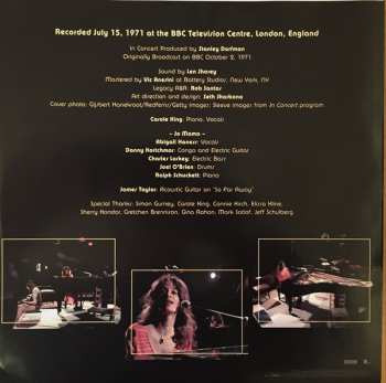 LP Carole King: In Concert (Live at the BBC, 1971) LTD