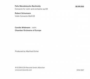 CD Robert Schumann: Felix Mendelssohn Bartholdy / Robert Schumann