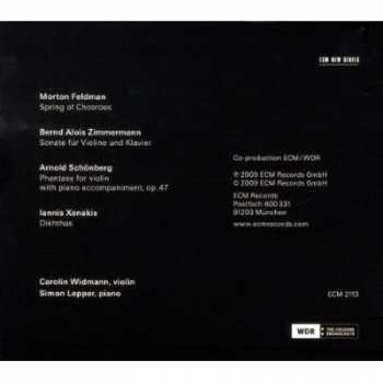 CD Carolin Widmann: Phantasy Of Spring