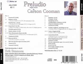 2CD Carson Cooman: Preludio (Music For Organ By Carson Cooman)
