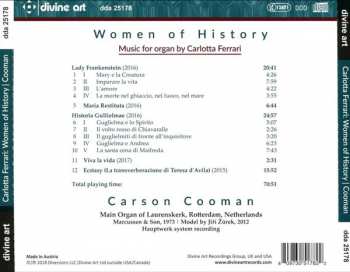 CD Carson Cooman: Women Of History: Music For Organ For Carlotta Ferrari