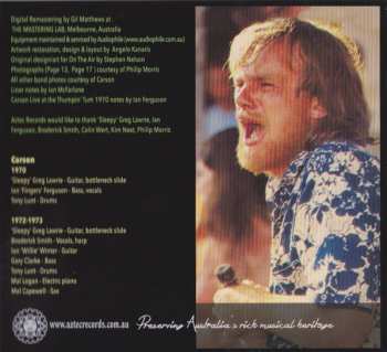 2CD Carson: On The Air (Recorded Live 1970 - 1973)