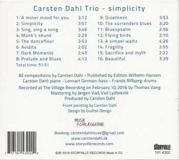 CD Carsten Dahl Trio: Simplicity
