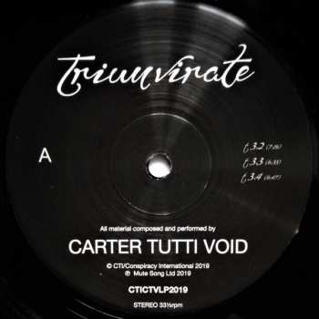 LP Carter Tutti Void: Triumvirate