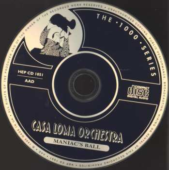 CD Casa Loma Orchestra: Maniac's Ball