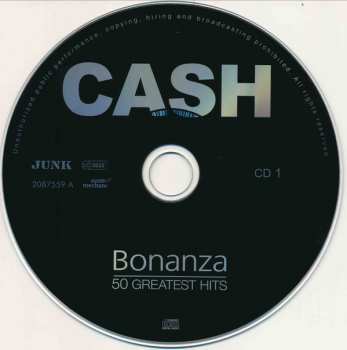 2CD Johnny Cash: Bonanza (50 Greatest Hits)