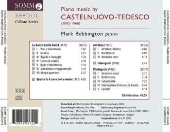 CD Mario Castelnuovo Tedesco: Piano Music