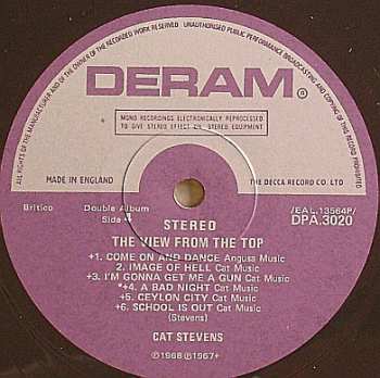 2LP Cat Stevens: The View From The Top