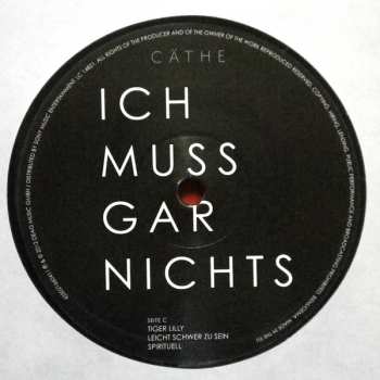 2LP Cäthe: Ich Muss Gar Nichts LTD | NUM
