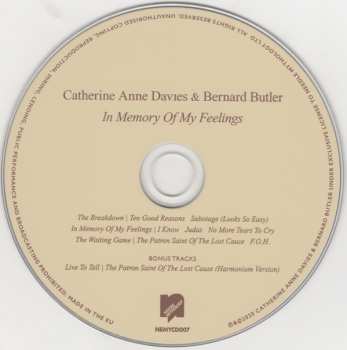 CD Catherine Anne Davies: In Memory Of My Feelings