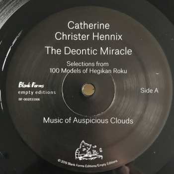 2LP Catherine Christer Hennix: The Deontic Miracle: Selections From 100 Models Of Hegikan Roku