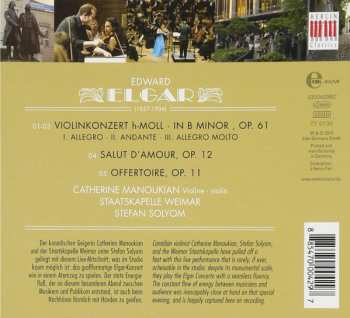 CD Sir Edward Elgar: Elgar: Violin Concerto