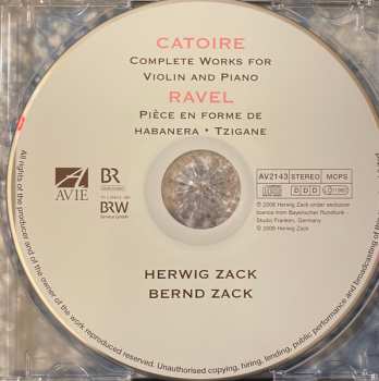 CD Maurice Ravel: Complete Works For Violin & Piano / Pièce En Forme De Habanera . Tzigane