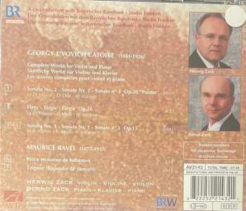 CD Maurice Ravel: Complete Works For Violin & Piano / Pièce En Forme De Habanera . Tzigane