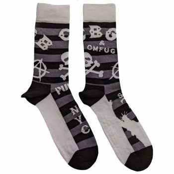 Merch Cbgb: Enkelsokken Logo Cbgbs Striped