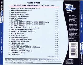 CD Cecil Gant: The Complete Recordings Volume 2: 1945
