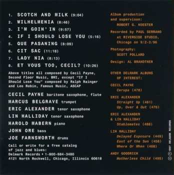 CD Cecil Payne: Scotch And Milk