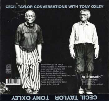 CD Cecil Taylor: Conversations With Tony Oxley
