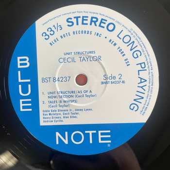 LP Cecil Taylor: Unit Structures