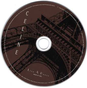CD Céline Dion: Live A Paris
