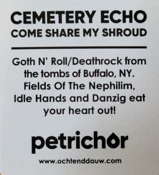 LP Cemetery Echo: Come Share My Shroud LTD | CLR