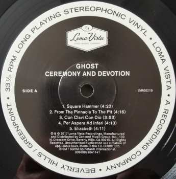 2LP Ghost: Ceremony And Devotion