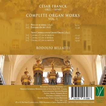 CD César Franck: Complete Organ Works Vol. 1
