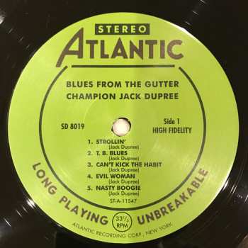 LP Champion Jack Dupree: Blues From The Gutter LTD