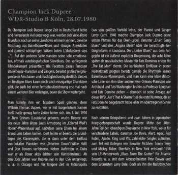 2CD/DVD Champion Jack Dupree: Live At Rockpalast