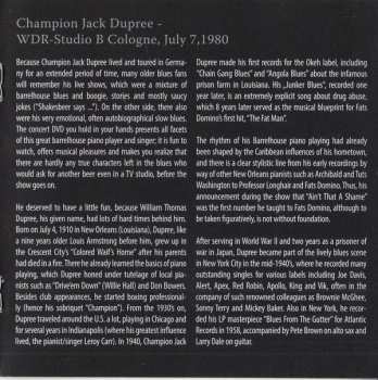 2CD/DVD Champion Jack Dupree: Live At Rockpalast