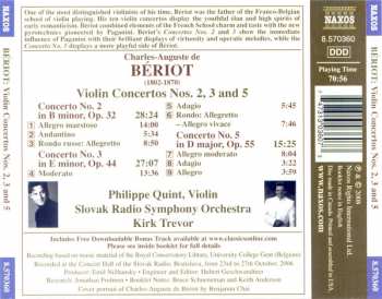 CD Slovak Radio Symphony Orchestra: Bériot: Violin Concertos Nos. 2, 3 and 5