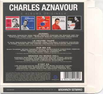 5CD/Doos Charles Aznavour: 5 Albums Originaux 