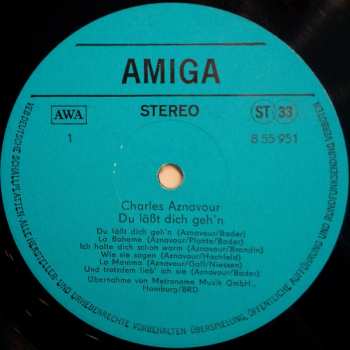 LP Charles Aznavour: Du Lässt Dich Geh'n