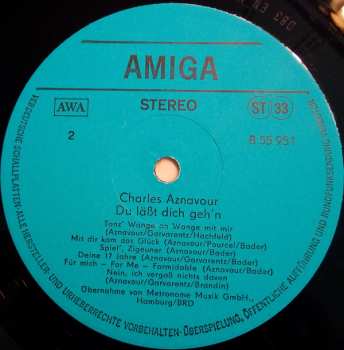LP Charles Aznavour: Du Lässt Dich Geh'n