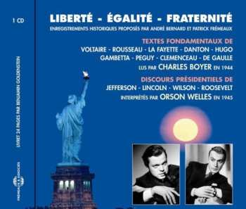 Album Orson Welles: Liberté Egalité Fraternité