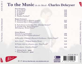 CD Robert Schumann: To The Music- An Die Musik
