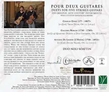 CD Antoine de Lhoyer: Pour Deux Guitars - Duets For Five-Strings Guitars (On Original 18th Century Instruments)