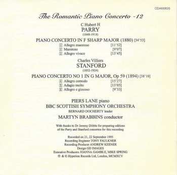 CD Charles Villiers Stanford: Piano Concerto In F Sharp Major / Piano Concerto No 1 In G Major