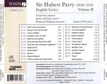 CD James Gilchrist: Twelve Sets Of English Lyrics Volume II