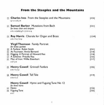 CD Philip Glass: From The Steeples And The Mountains (American Music For Brass)
