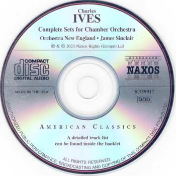 CD Charles Ives: Complete Sets For Chamber Orchestra