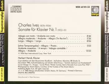 CD Charles Ives: Sonate Für Klavier Nr. 1