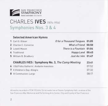 SACD The San Francisco Symphony Orchestra: Symphonies No. 3 (The Camp Meeting) / Symphony No. 4