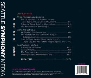 CD Seattle Symphony Orchestra: Three Places In New England; Orchestral Set No. 2; New England Holidays