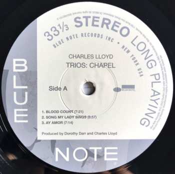 LP Charles Lloyd: Trios: Chapel