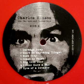 LP Charles Manson: Lie, The Love and Terror Cult CLR