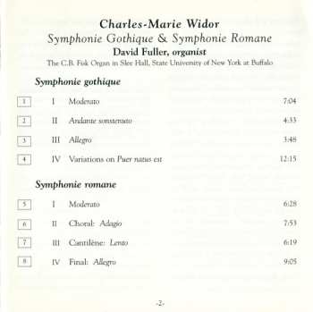 CD Charles-Marie Widor: Symphonie Gothique / Symphonie Romane